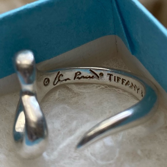 Tiffany & Co open heart Elsa Peretti 925 stamped silver - Picture 3 of 4